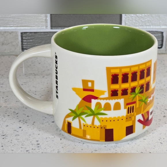 Rare Vintage Starbucks 'You Are Here' Qatar Mug - Picture 3 of 3